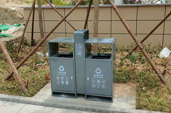 一批户外环卫垃圾桶落户潍坊奎文区
